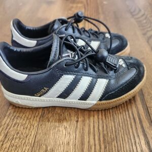 adidas Kids Black and White Samba Sneakers